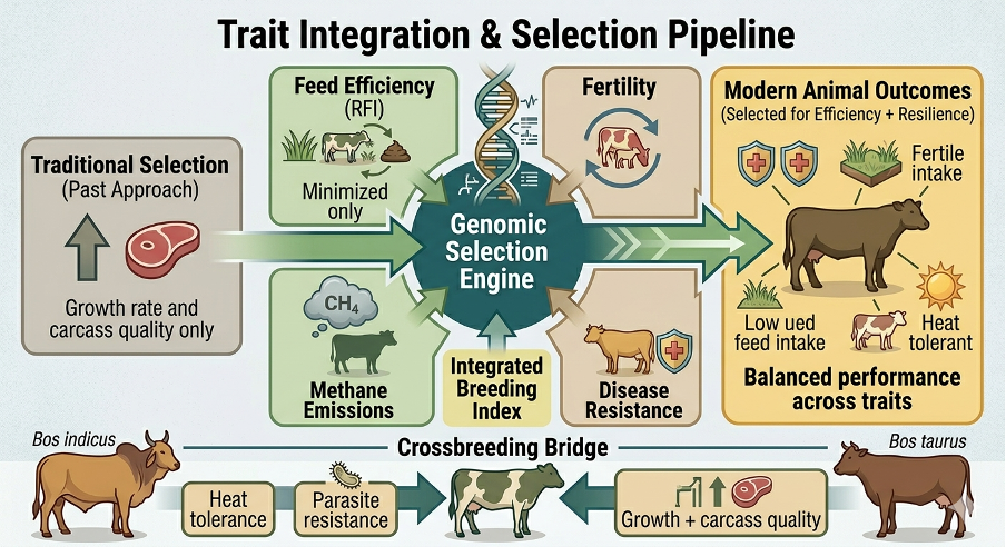 Genetic and genomic approaches to improving efficiency in beef cattle.png
